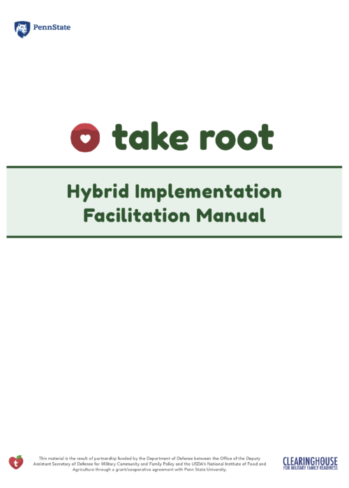 Image for Take Root Hybrid Implementation Facilitation Manual